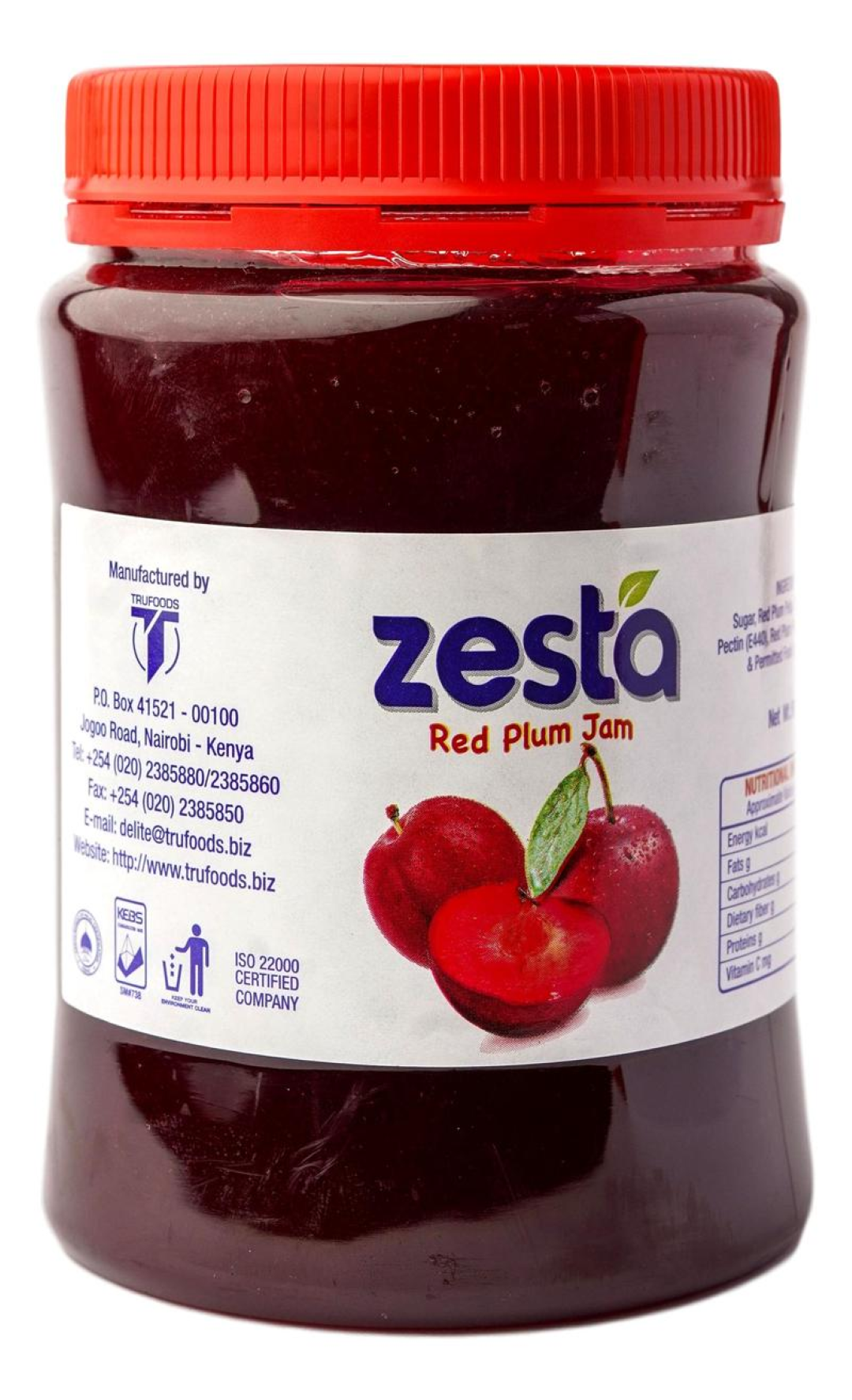 ZESTA RED PLUM JAM 450ML